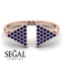 Triangle Open Sapphire Ring - Hope No. 14 image 6