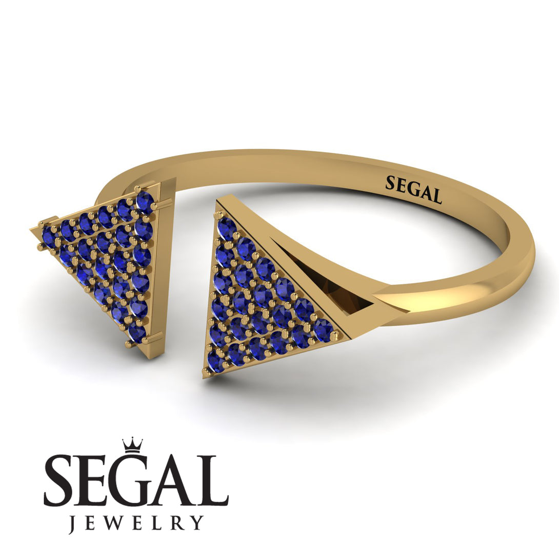 Triangle Open Sapphire Ring - Hope No. 13