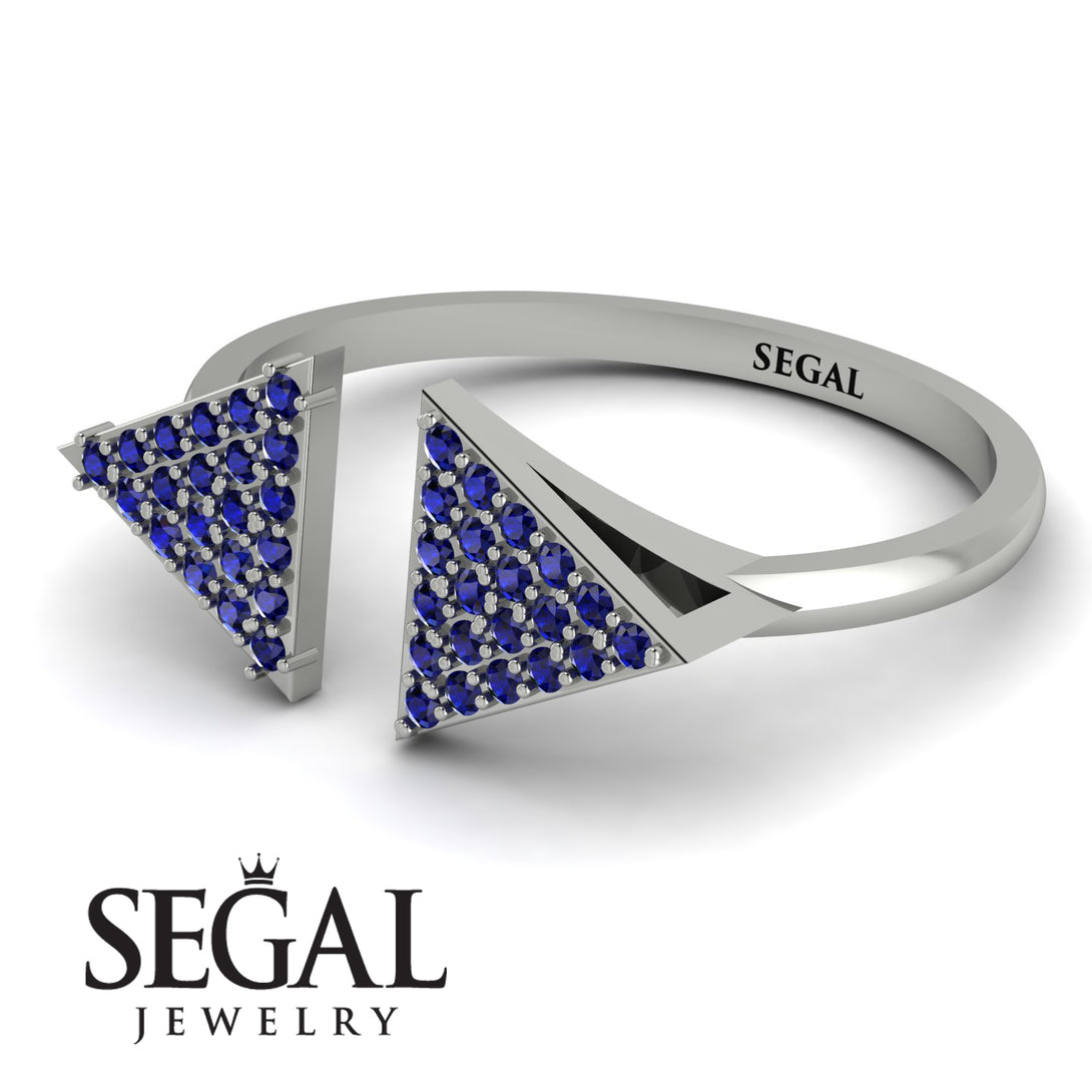 Triangle Open Sapphire Ring - Hope No. 15
