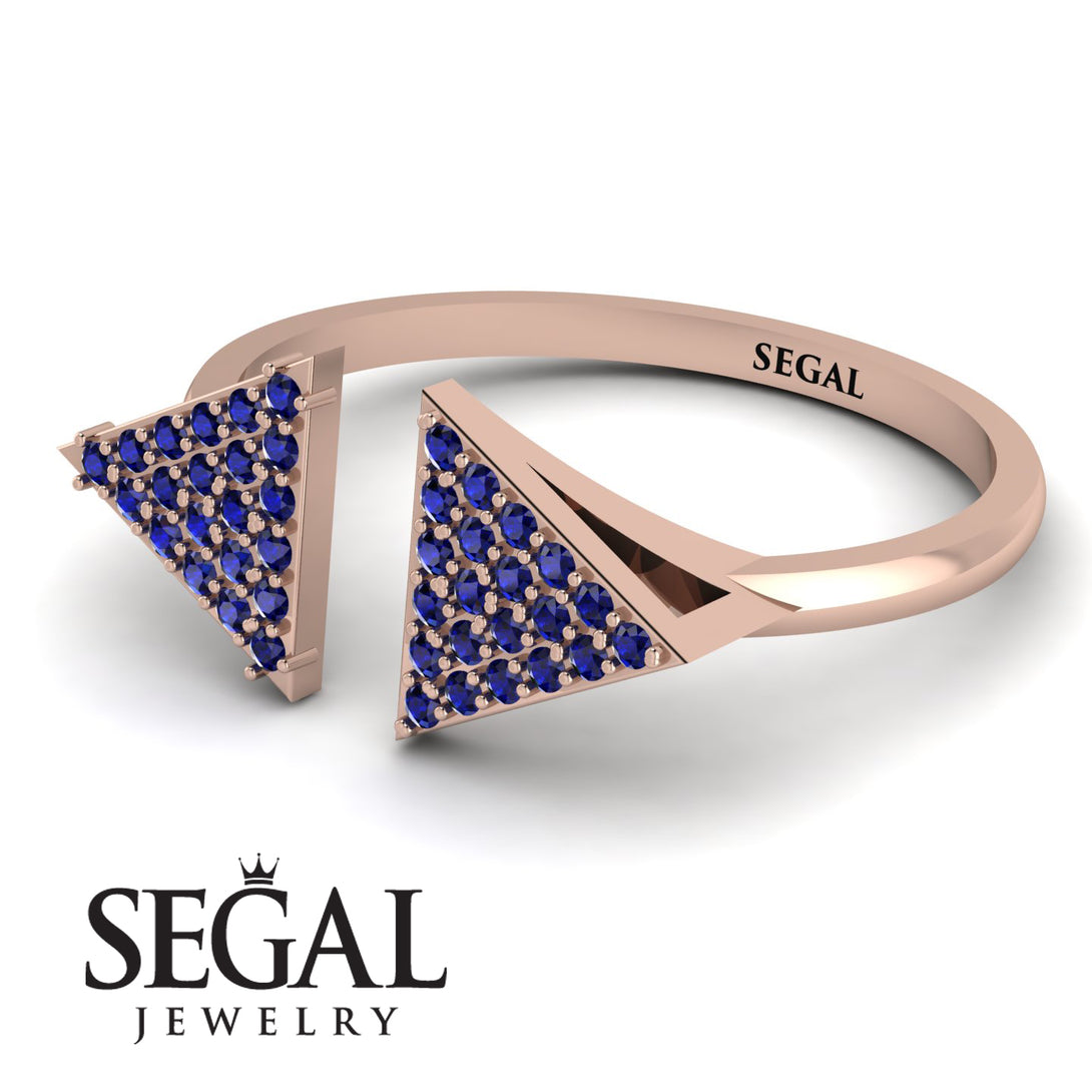 Triangle Open Sapphire Ring - Hope No. 14