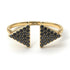Triangle Open Black Diamond Ring - Hope No. 7 image 1