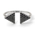 Triangle Open Black Diamond Ring - Hope No. 9 image 9