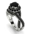 Unique Black Diamond Halo Engagement Ring - Jessica No. 39