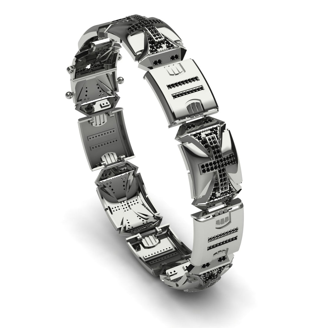Unique Black Diamond Men Bracelet - Gary No. 9