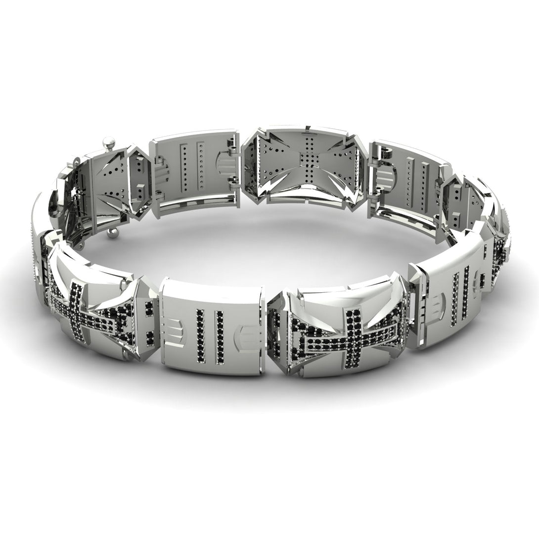 Unique Black Diamond Men Bracelet - Gary No. 9