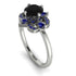 Unique Bloom Halo Black Diamond Ring - Amanda No. 69 image 1