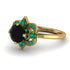 Unique Bloom Halo Black Diamond Ring - Amanda No. 22