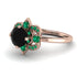 Unique Bloom Halo Black Diamond Ring - Amanda No. 23 image 3