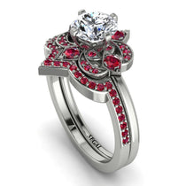 Unique Bloom Halo Diamond Bridal Set - Amanda No. 48 image 1