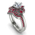 Unique Bloom Halo Diamond Bridal Set - Amanda No. 48 image 1