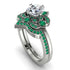 Unique Bloom Halo Diamond Bridal Set - Amanda No. 18