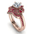 Unique Bloom Halo Diamond Bridal Set - Amanda No. 47