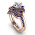 Unique Bloom Halo Diamond Bridal Set - Amanda No. 62