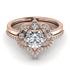 Unique Bloom Halo Diamond Bridal Set - Amanda No. 2