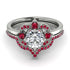 Unique Bloom Halo Diamond Bridal Set - Amanda No. 48