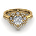 Unique Bloom Halo Diamond Bridal Set - Amanda No. 1 image 2