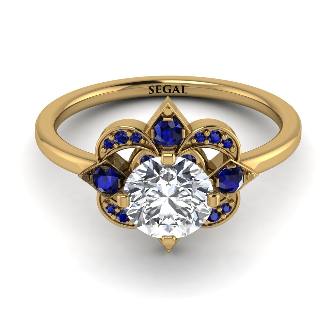 Unique Bloom Halo Diamond Ring - Amanda No. 61
