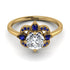 Unique Bloom Halo Diamond Ring - Amanda No. 61 image 2