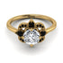 Unique Bloom Halo Diamond Ring - Amanda No. 31