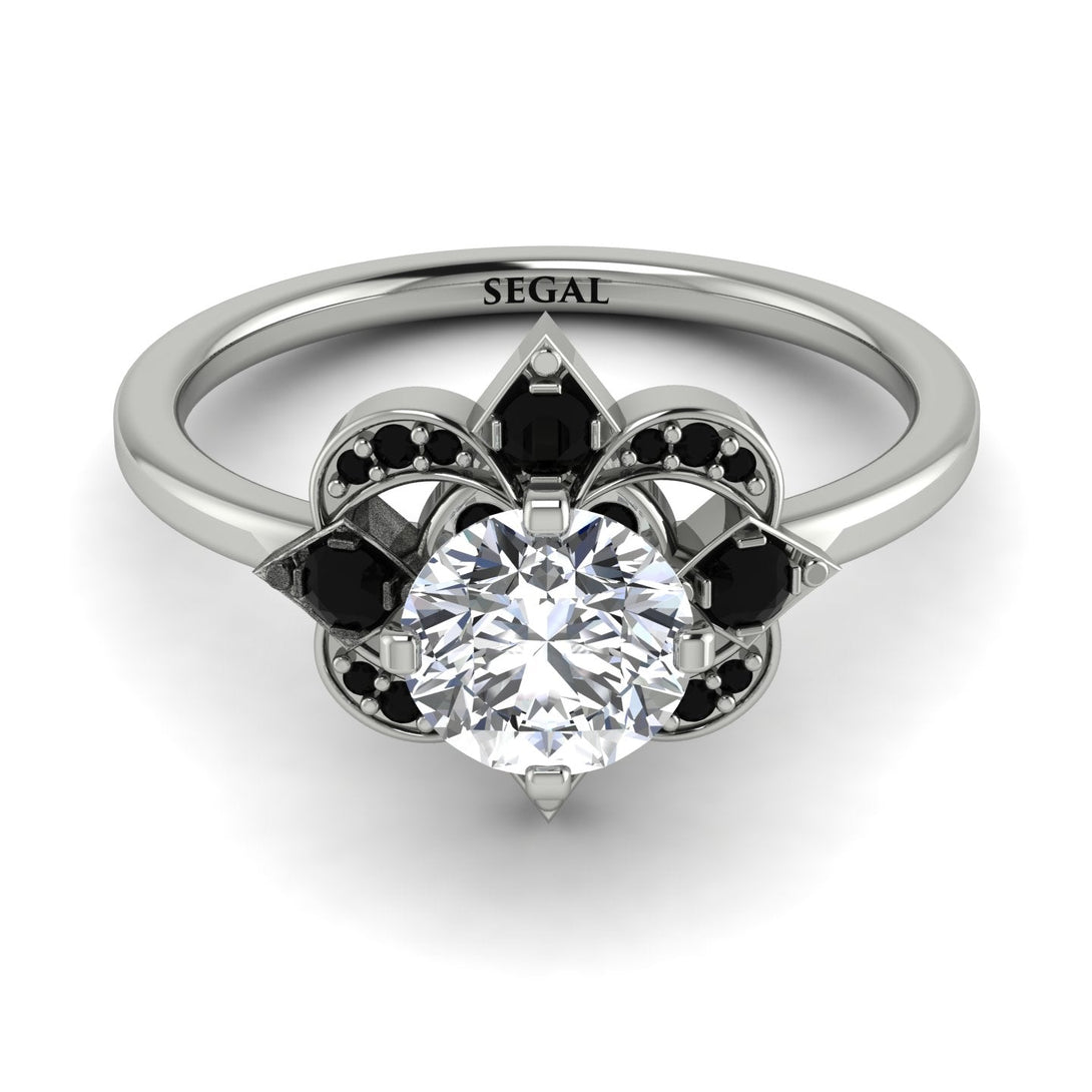 Unique Bloom Halo Diamond Ring - Amanda No. 33