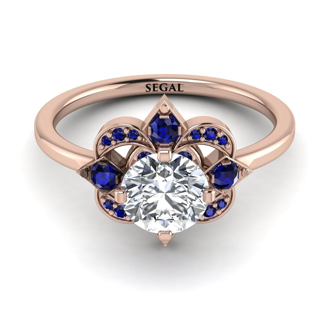 Unique Bloom Halo Diamond Ring - Amanda No. 62