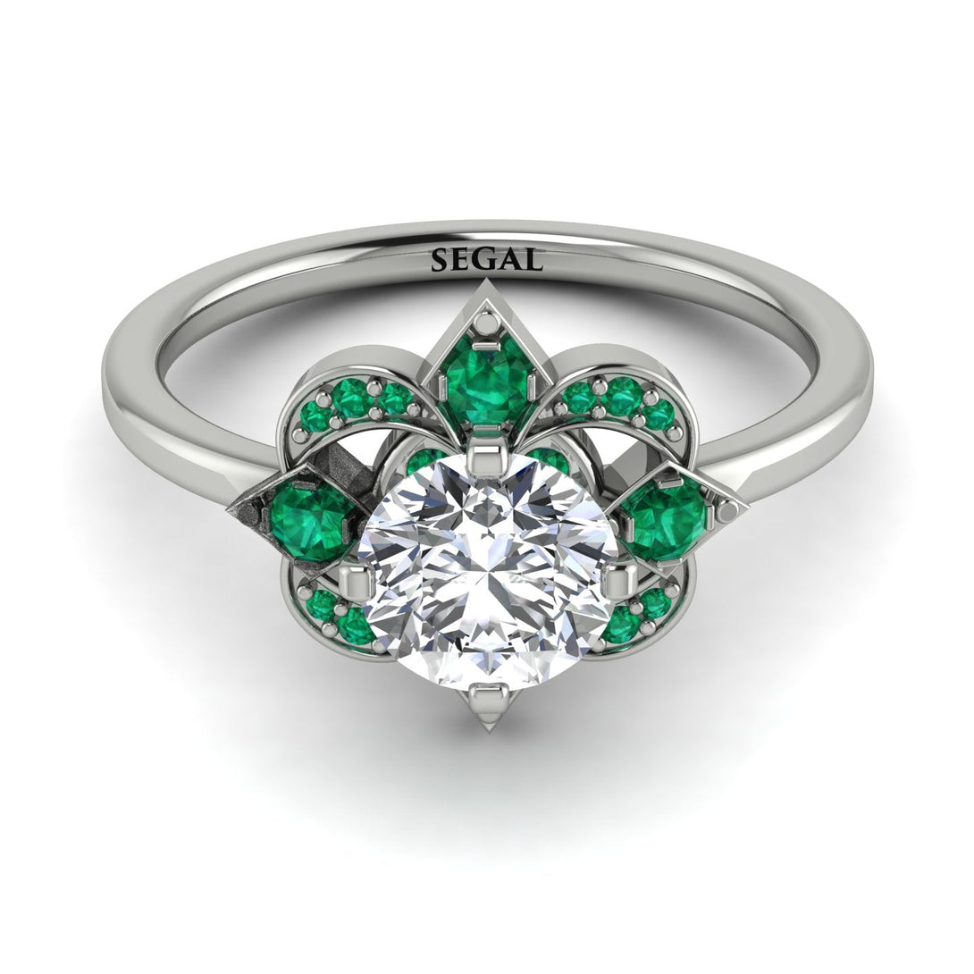 Unique Bloom Halo Diamond Ring - Amanda No. 18