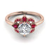Unique Bloom Halo Diamond Ring - Amanda No. 47