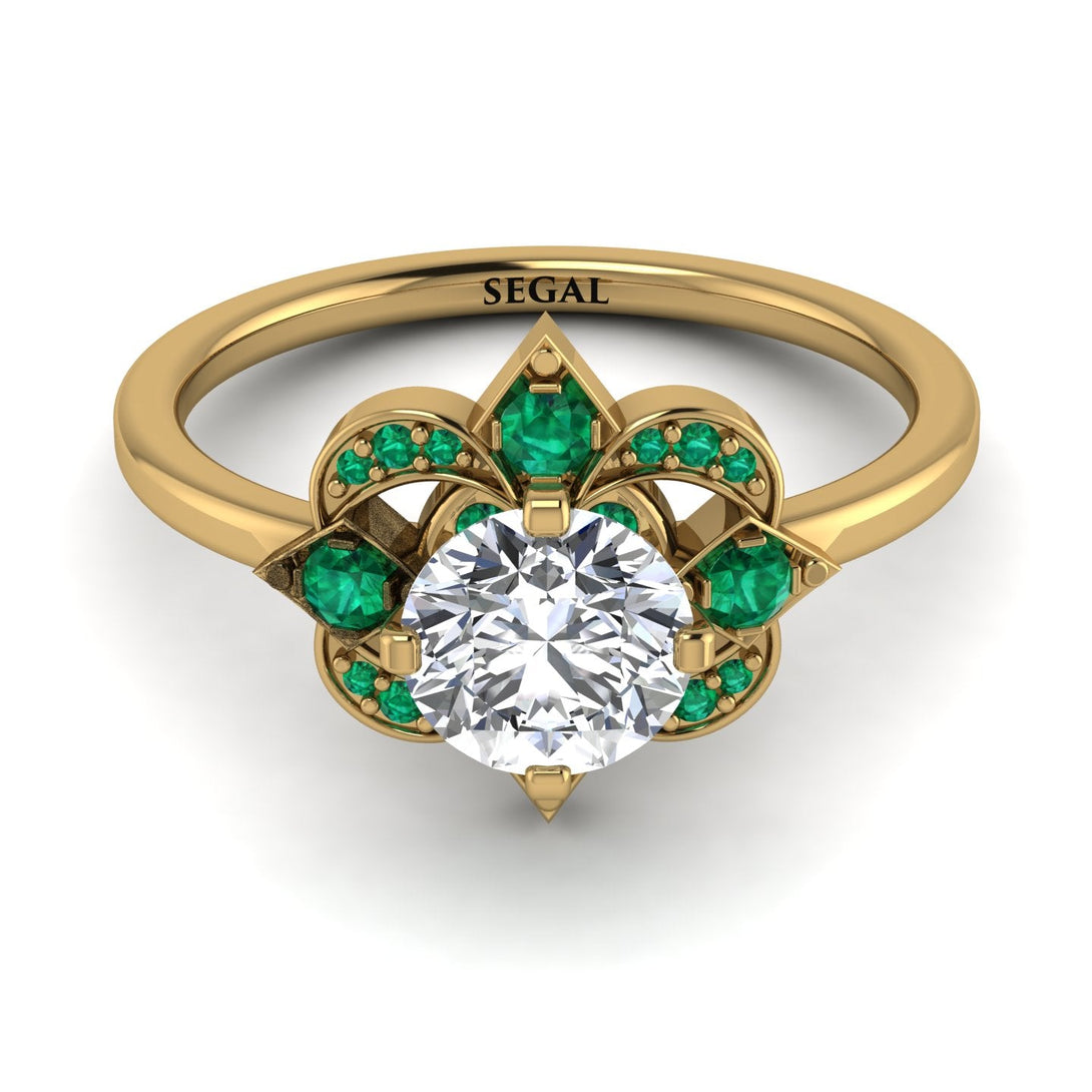Unique Bloom Halo Diamond Ring - Amanda No. 16