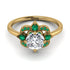 Unique Bloom Halo Diamond Ring - Amanda No. 16