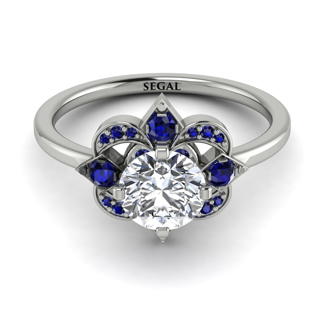 Unique Bloom Halo Diamond Ring - Amanda No. 63
