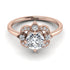 Unique Bloom Halo Diamond Ring - Amanda No. 2