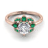 Unique Bloom Halo Diamond Ring - Amanda No. 17 image 2