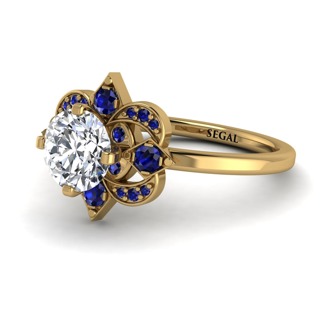 Unique Bloom Halo Diamond Ring - Amanda No. 61
