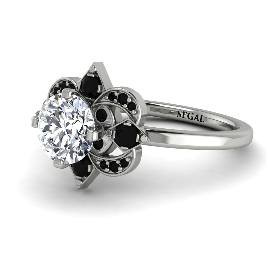 Unique Bloom Halo Diamond Ring - Amanda No. 33