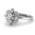 Unique Bloom Halo Diamond Ring - Amanda No. 3