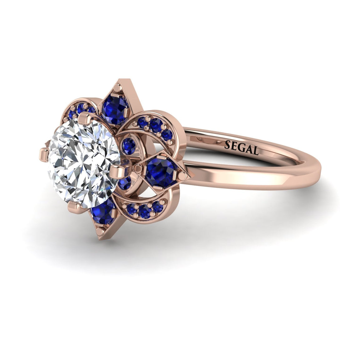 Unique Bloom Halo Diamond Ring - Amanda No. 62