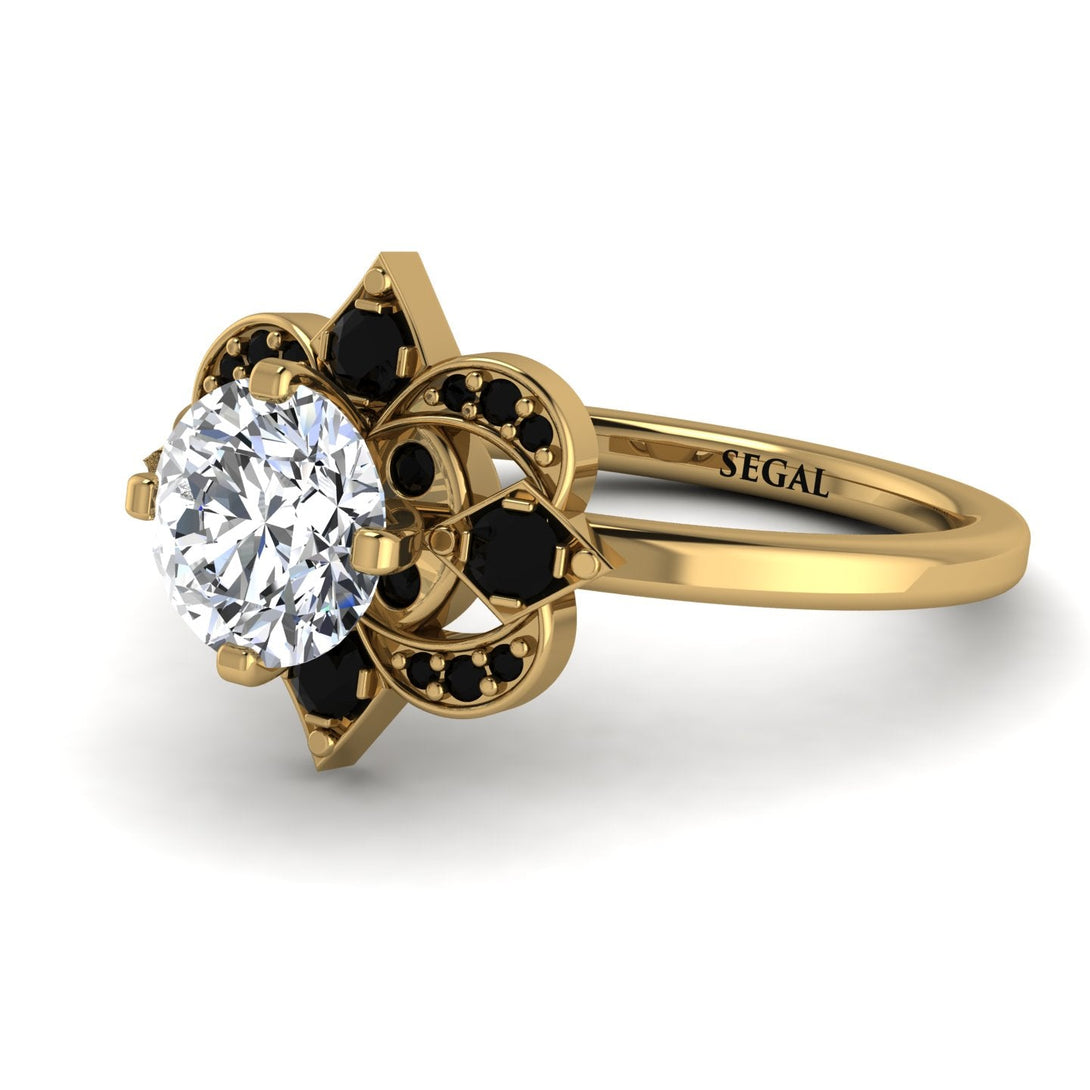 Unique Bloom Halo Diamond Ring - Amanda No. 31
