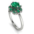Unique Bloom Halo Emerald Ring - Amanda No. 21 image 1