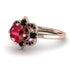Unique Bloom Halo Ruby Ring - Amanda No. 41 image 3
