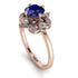 Unique Bloom Halo Sapphire Ring - Amanda No. 14 image 1