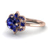 Unique Bloom Halo Sapphire Ring - Amanda No. 74 image 3