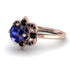Unique Bloom Halo Sapphire Ring - Amanda No. 44 image 3