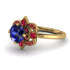 Unique Bloom Halo Sapphire Ring - Amanda No. 58 image 3