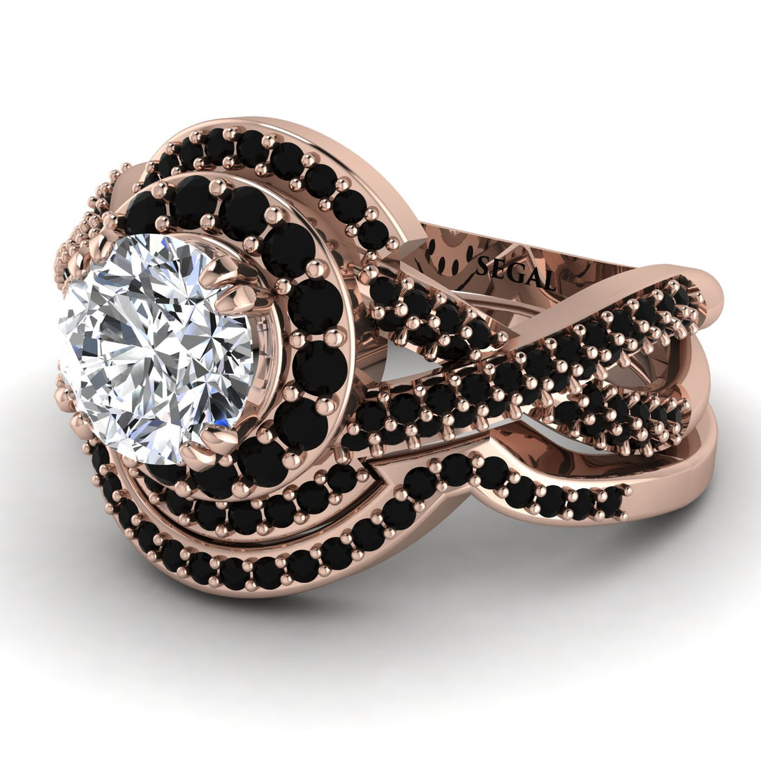 Unique Diamond Halo Bridal Set - Jessica No. 32