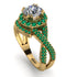Unique Diamond Halo Engagement Ring - Jessica No. 16 image 1
