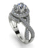 Unique Diamond Halo Engagement Ring - Jessica No. 3