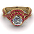 Unique Diamond Halo Engagement Ring - Jessica No. 46 image 2