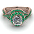 Unique Diamond Halo Engagement Ring - Jessica No. 17