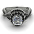 Unique Diamond Halo Engagement Ring - Jessica No. 33 image 2
