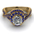 Unique Diamond Halo Engagement Ring - Jessica No. 61
